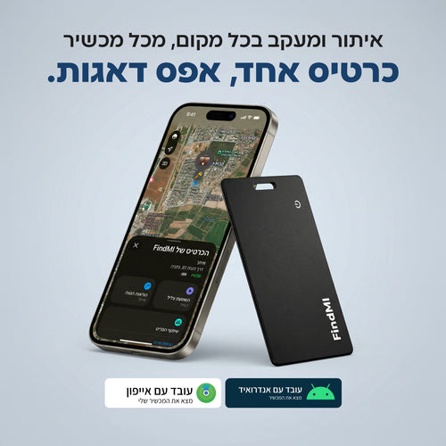 Findmi | כרטיס מעקב חכם